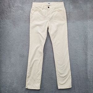 Paige Normandie Straight Jeans Pants Mens 30x33 Eggshell White Cream